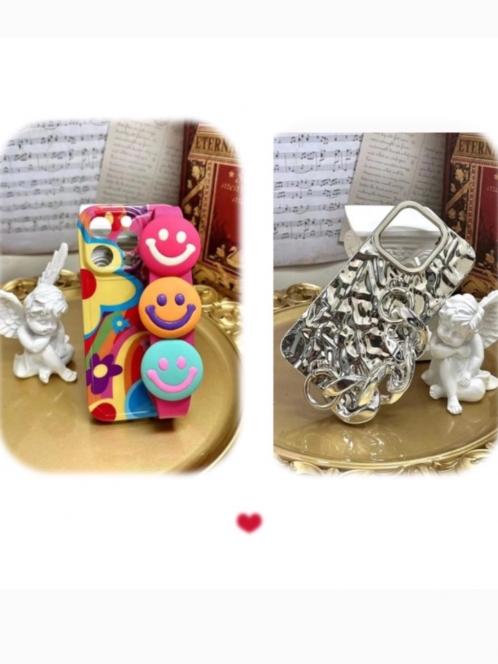 2 items.iphone14/14pro cute case,cool case, Smile case